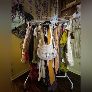 Free People Rose Leather Boho Bag